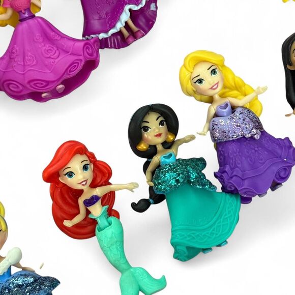 Disney Princess Hasbro Polly Pockets set of 11 dolls & their accessories. - Picture 3 of 8
